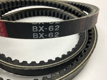 Mitsuboshi BX-62 Cogged Industrial Accessory Drive Belt - 5/8'' X 65''