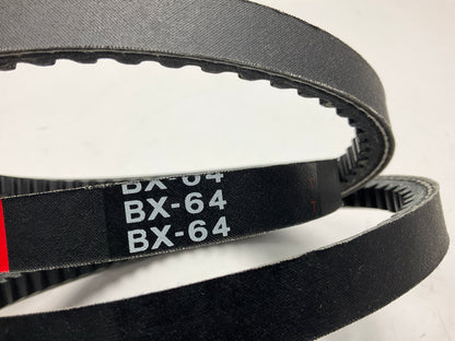 Mitsuboshi BX-64 Cogged Industrial Accessory Drive Belt - 5/8'' X 67''