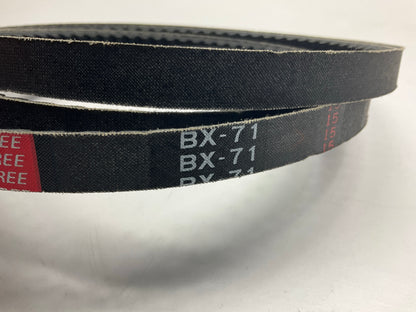 Mitsuboshi BX-71 Cogged Industrial Accessory Drive Belt - 5/8'' X 74''