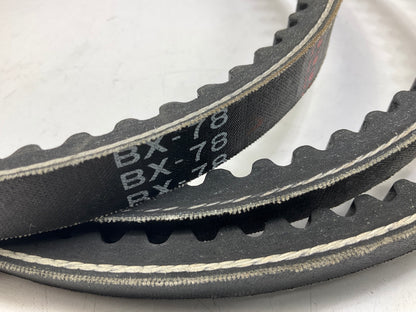 Mitsuboshi BX-78 Cogged Industrial Accessory Drive Belt - 5/8'' X 81''