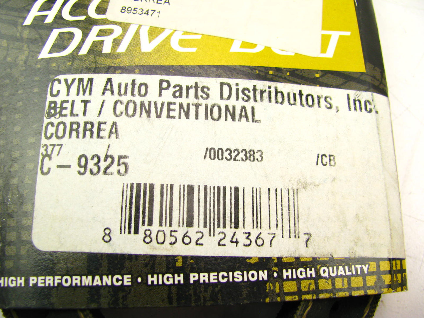 Mitsuboshi C-9325 Accessory Drive Belt - 0.53'' X 32.75'' - 36 Degree
