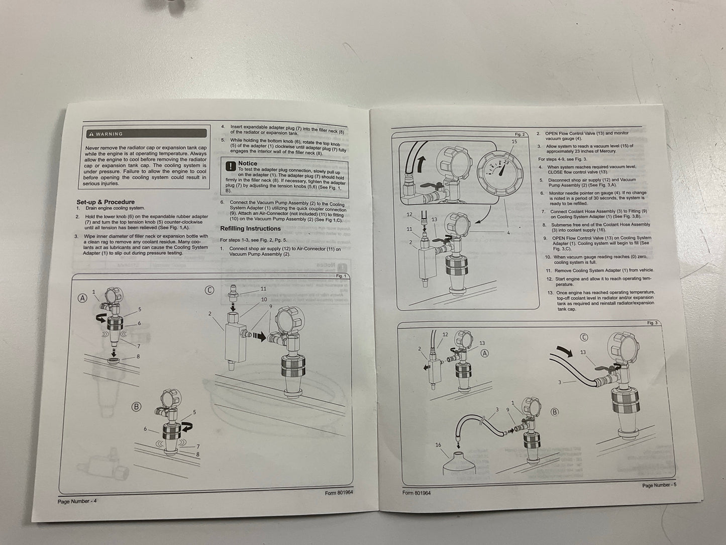 Mityvac MV4533 AirEvac Automotive Radiator/Cooling System Pressure Test Kit