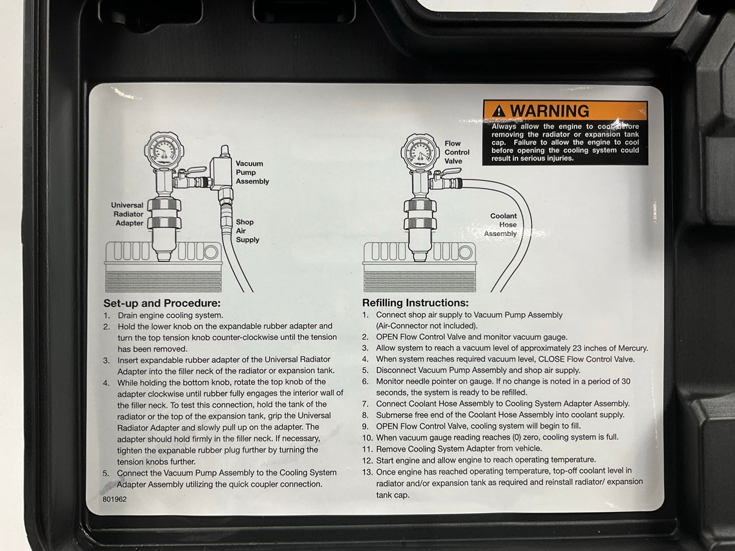Mityvac MV4533 AirEvac Automotive Radiator/Cooling System Pressure Test Kit