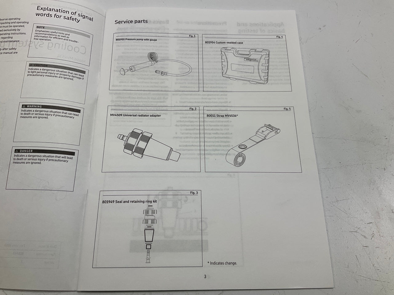 MityVac MV4534 Universal Cooling System Pressure Test Tool Kit Set
