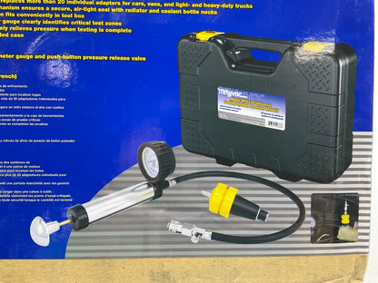 MityVac MV4534 Universal Cooling System Pressure Test Tool Kit Set