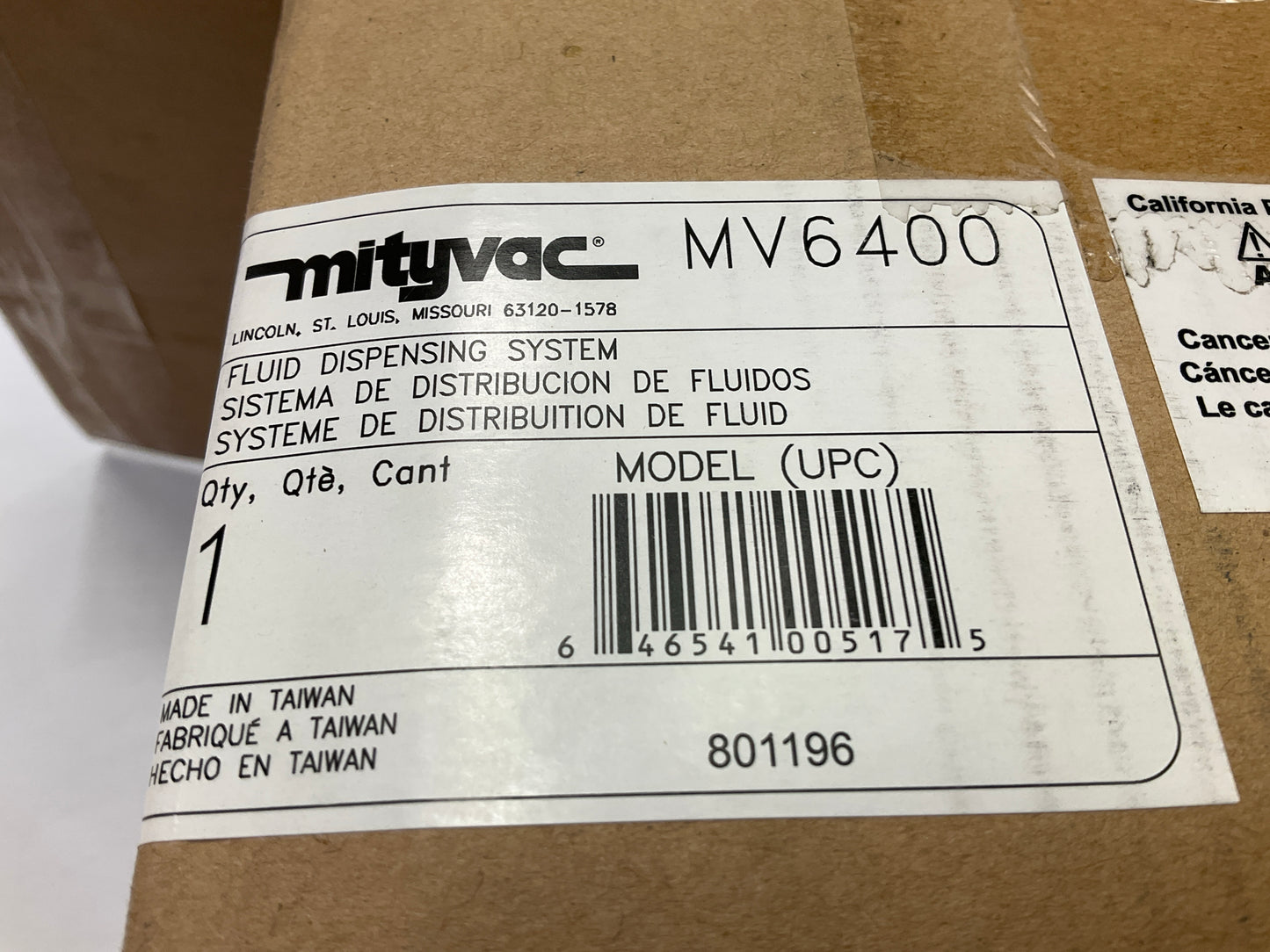 Mityvac MV6400 Fluid Dispensing System For Filling / Topping Fluids