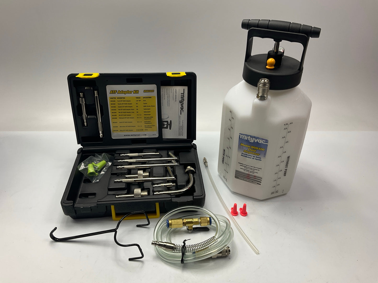 Mityvac Tools MV6410 ATF Refill Kit System Auto Transmission Pump Adapters