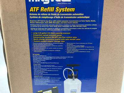 Mityvac MV6412 2.5 Gallon ATF Refill System For Sealed Auto Transmissions