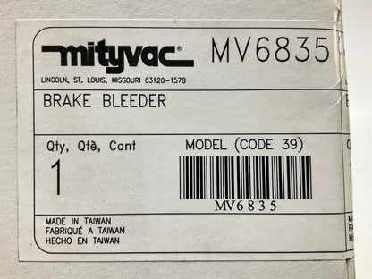 NEW - MITYVAC MV6835 Universal Air Powered Brake Bleeder Bleeding Pump Kit