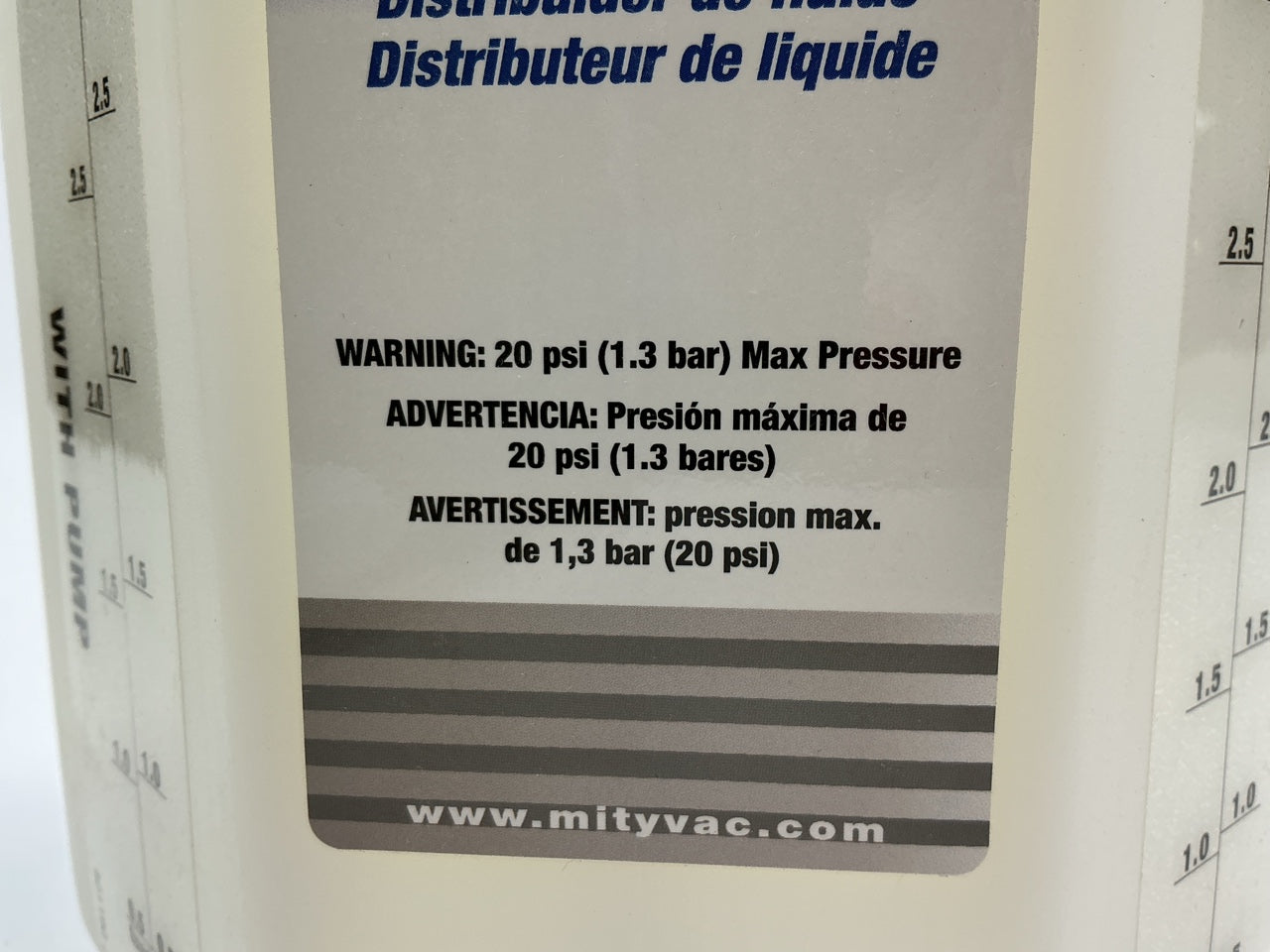 Mityvac MVA576 1.2 Gallon Fluid Reservoir Bottle Tank
