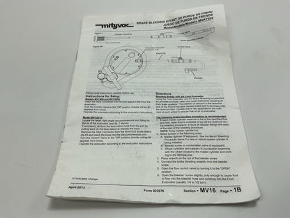 Mityvac MVA7205 Brake Bleed Conversion Kit, For MV7400, MV7300 & MV7201