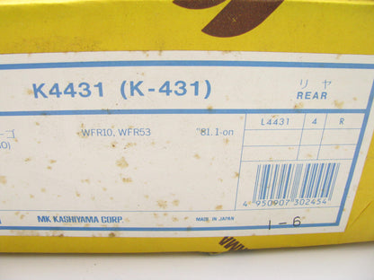 Mk Kashiyama K4431 Rear Drum Brake Shoes 81-82 Chevrolet LUV 81-83 Isuzu Pickup