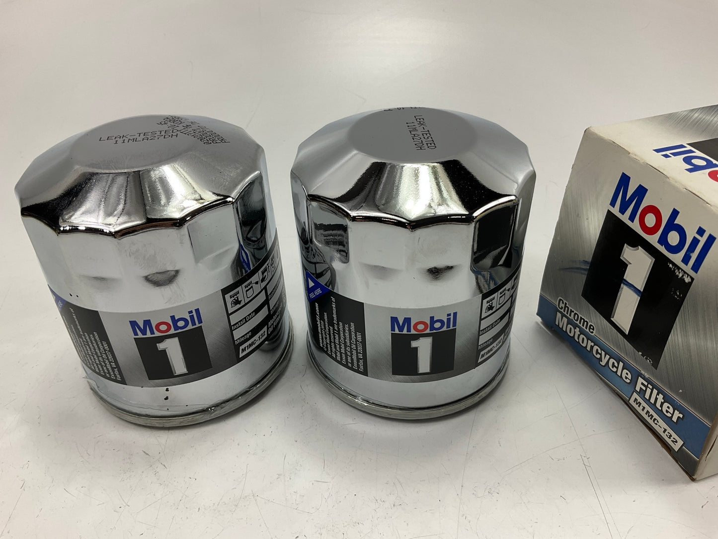 (2) Mobil 1 M1MC-132 Motorcycle Oil Filter - B7434, 6379899A, 6379677A