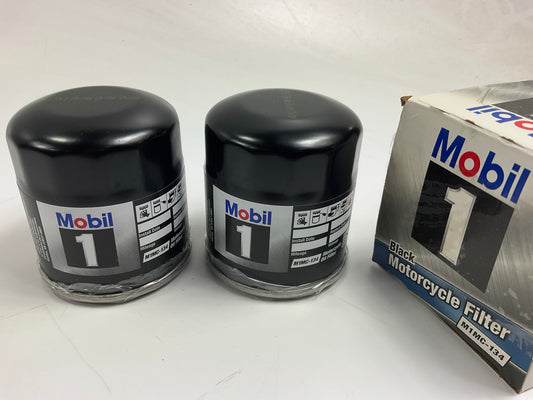 (2) Mobil 1 M1MC-134 Motorcycle Oil Filter For Yamaha XV1600 XV1700 Vmax 1700cc