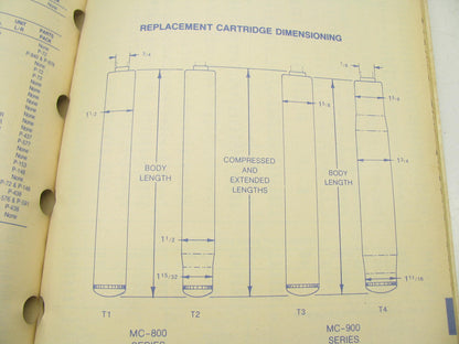 Monroe 11350-S-291 Master Parts Shocks Struts Parts Catalog - 1991, 224 Pages