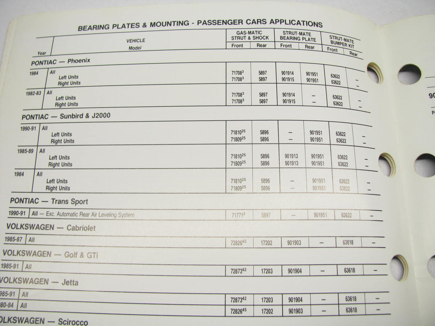 Monroe 11636-S-1091 STRUT-MATE BEARING PLATE Catalog 15 Pages