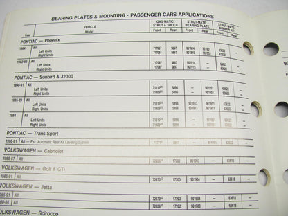 Monroe 11636-S-1091 STRUT-MATE BEARING PLATE Catalog 15 Pages