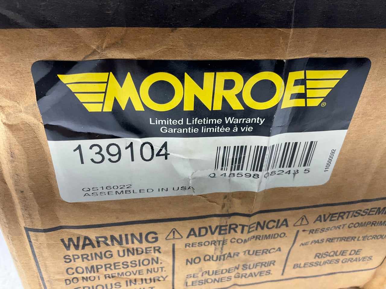 Monroe 139104 Front Quick Strut, Complete With Coil Spring