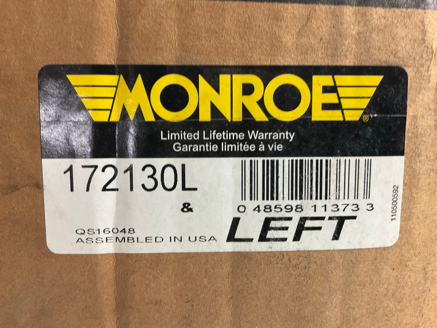 Monroe 172130L Front Left Suspension Strut And Coil Spring Assembly
