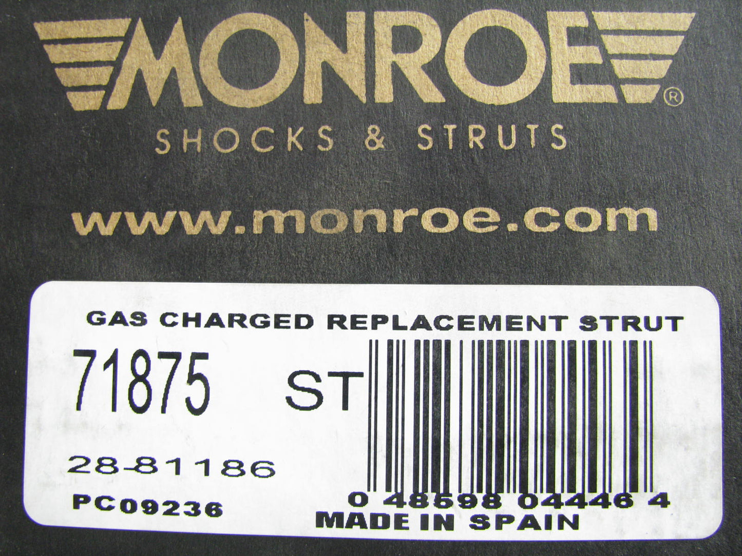 Monroe 71875 FRONT Strut - 1990-1993 Honda Accord