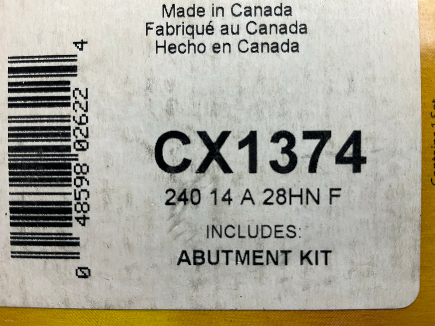 MISSING HARDWARE - Monroe CX1374 Front Brake Pads