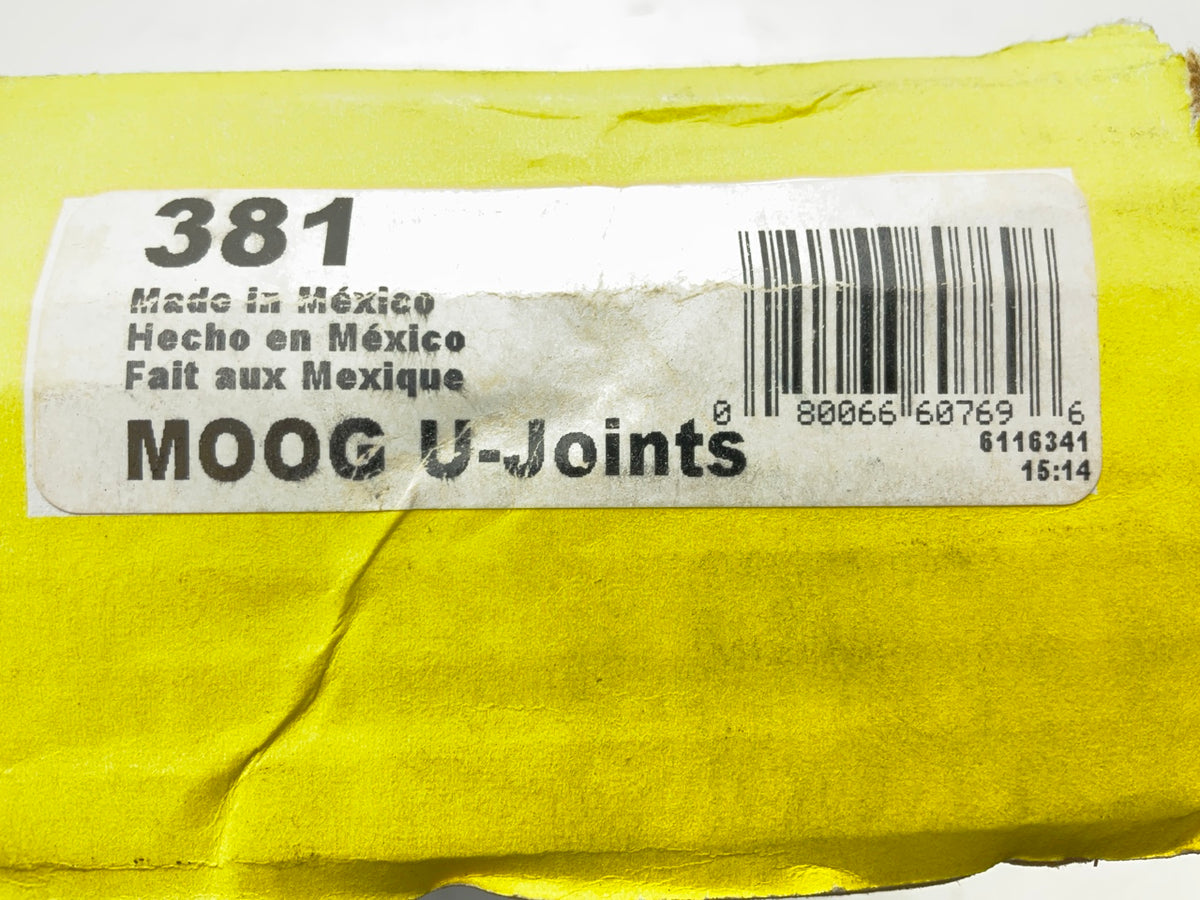 MISSING HARDWARE Moog 381 U-Joint Universal Joint