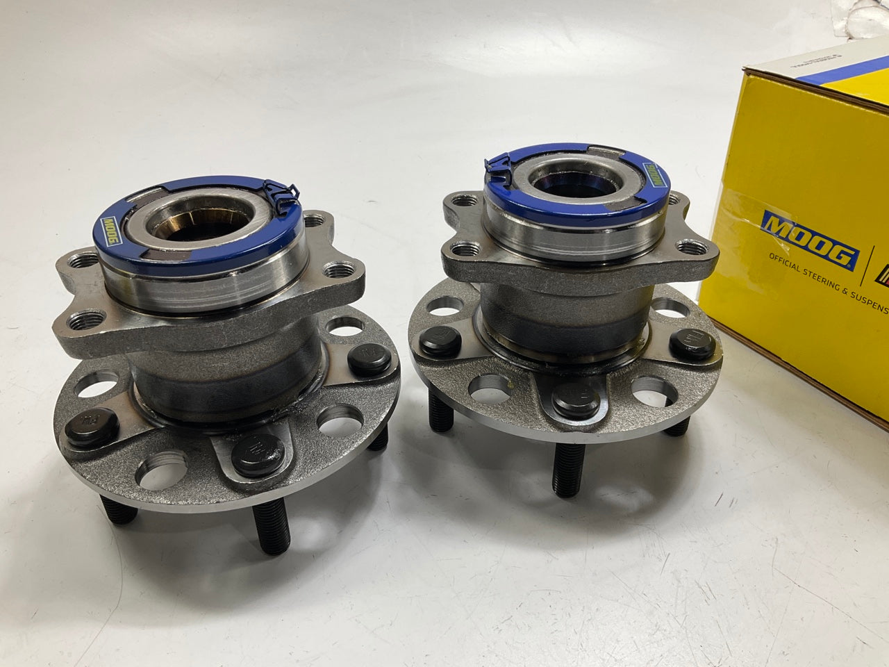 (2) Moog 512333 Wheel Bearing And Hub Assembly, Rear