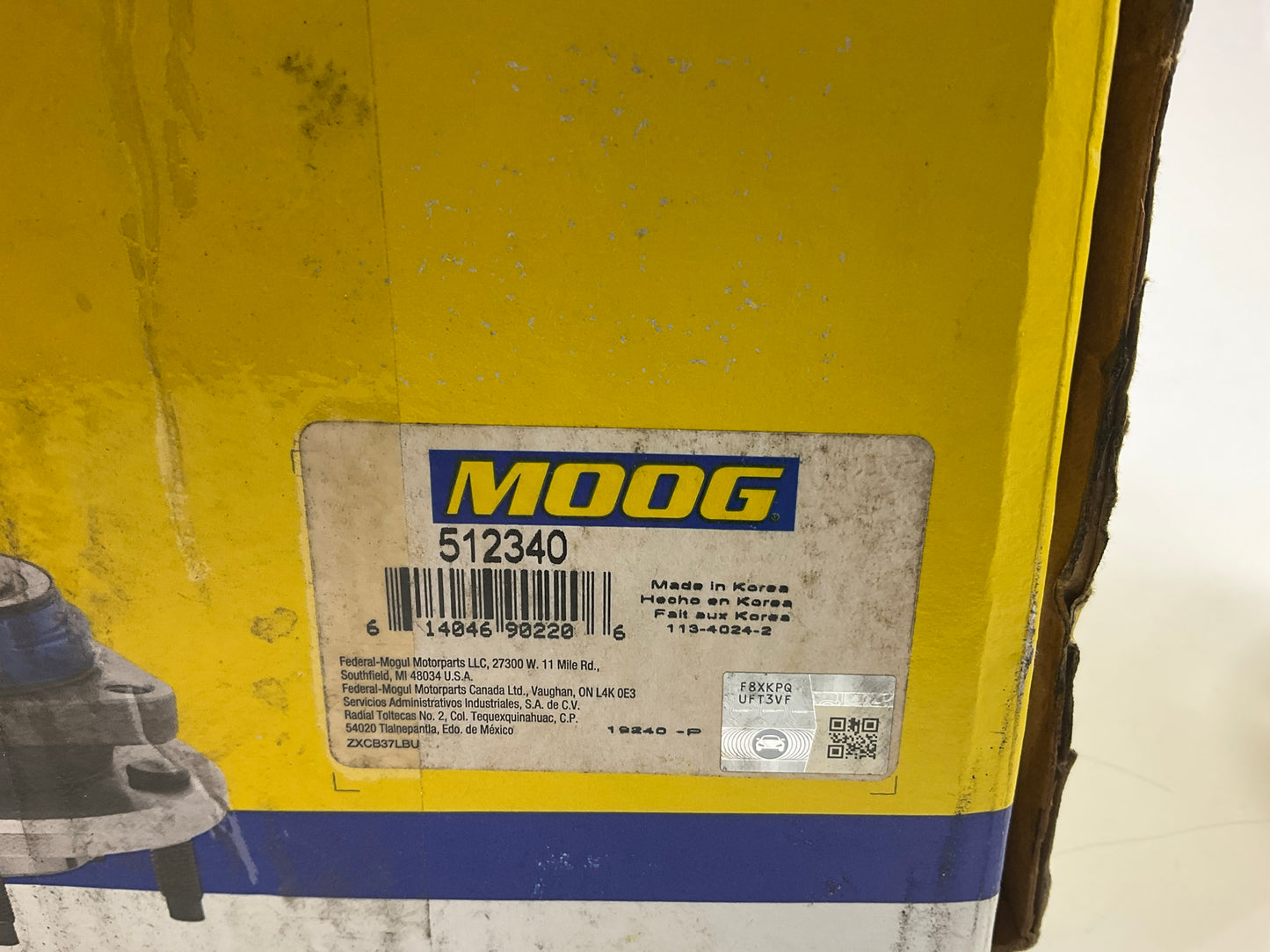 Moog 512340 Rear Wheel Bearing & Hub Assembly For 2007-2012 Hyundai Elantra