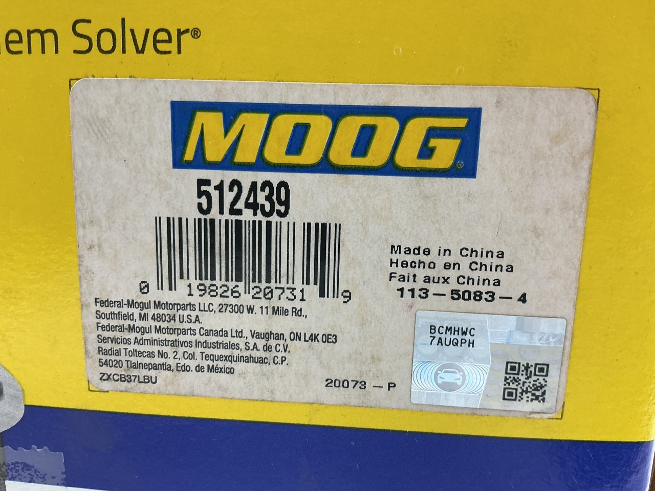 (2) Moog 512439 Rear Wheel Bearing & Hub For 2010-2013 Ford Transit Connect
