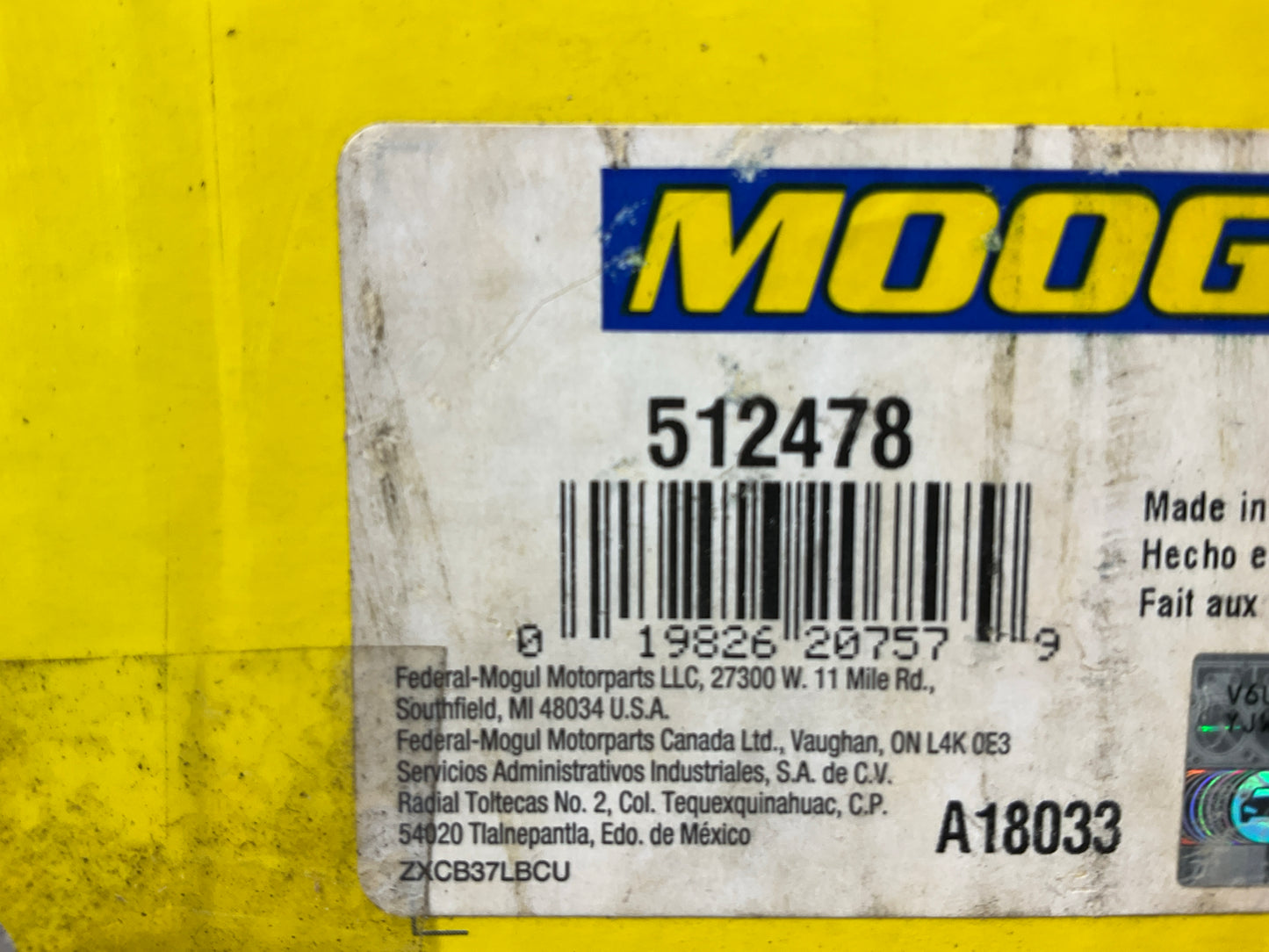 Moog 512478 Rear Left Wheel Bearing And Hub Assembly For 2009-2020 Dodge Journey