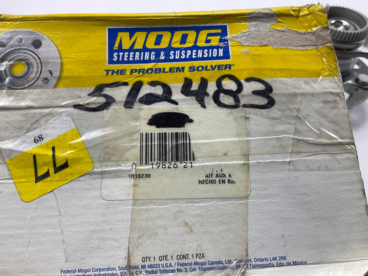 Moog 512483 Wheel Bearing And Hub Assembly - Rear