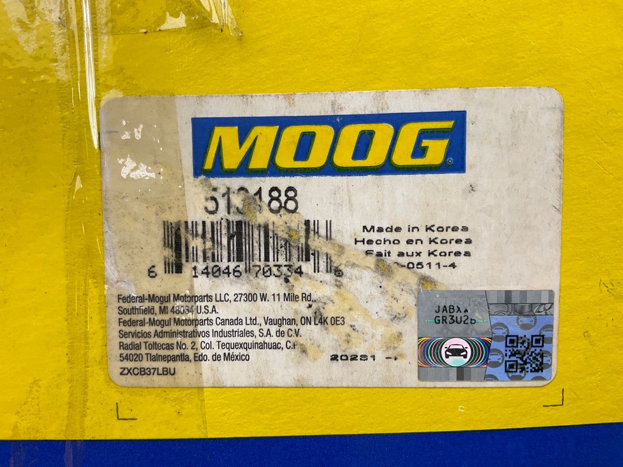 Moog 513188 Wheel Bearing And Hub Assembly - Front