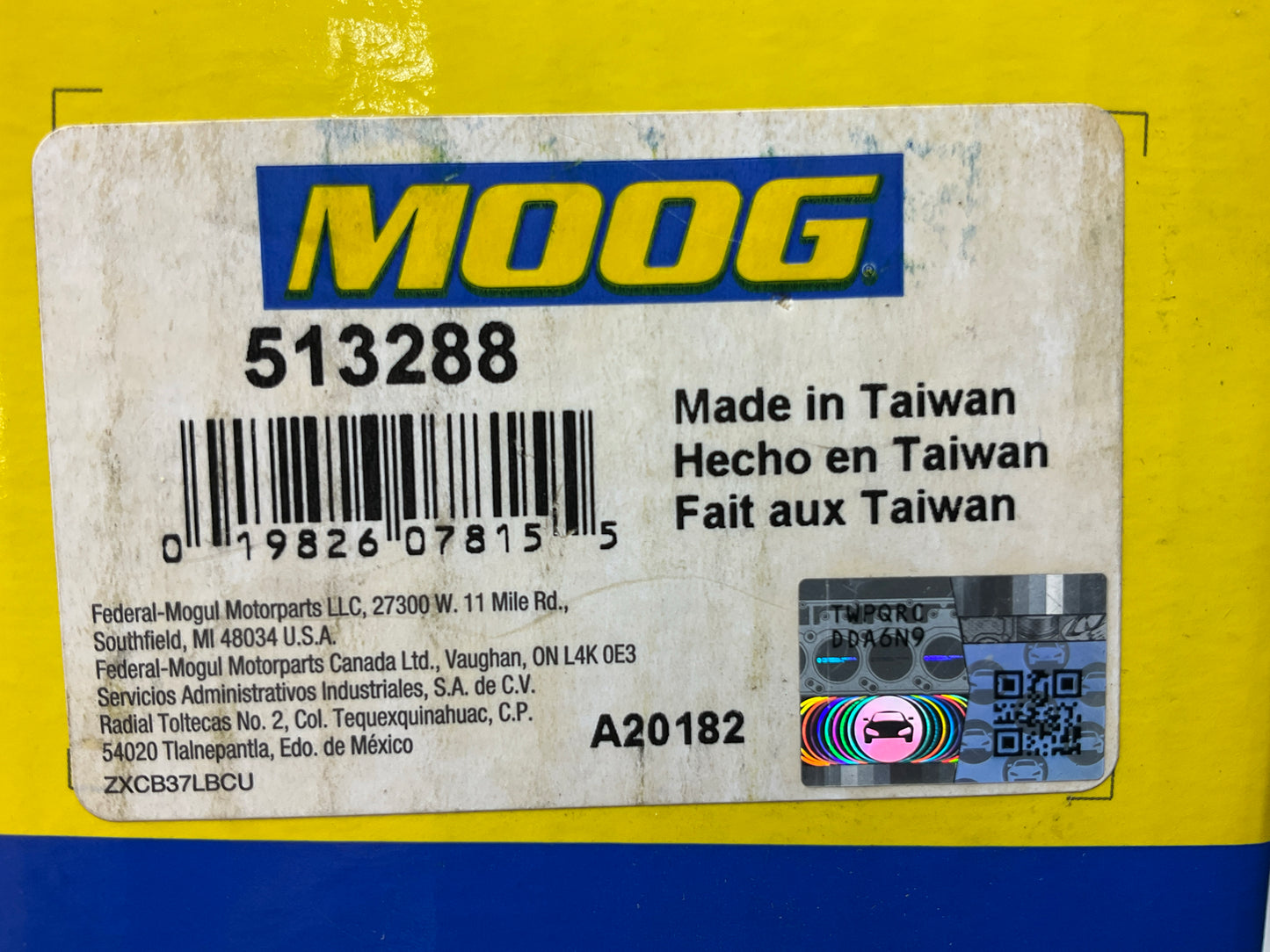 (2) Moog 513288 Wheel Bearing And Hub Assembly