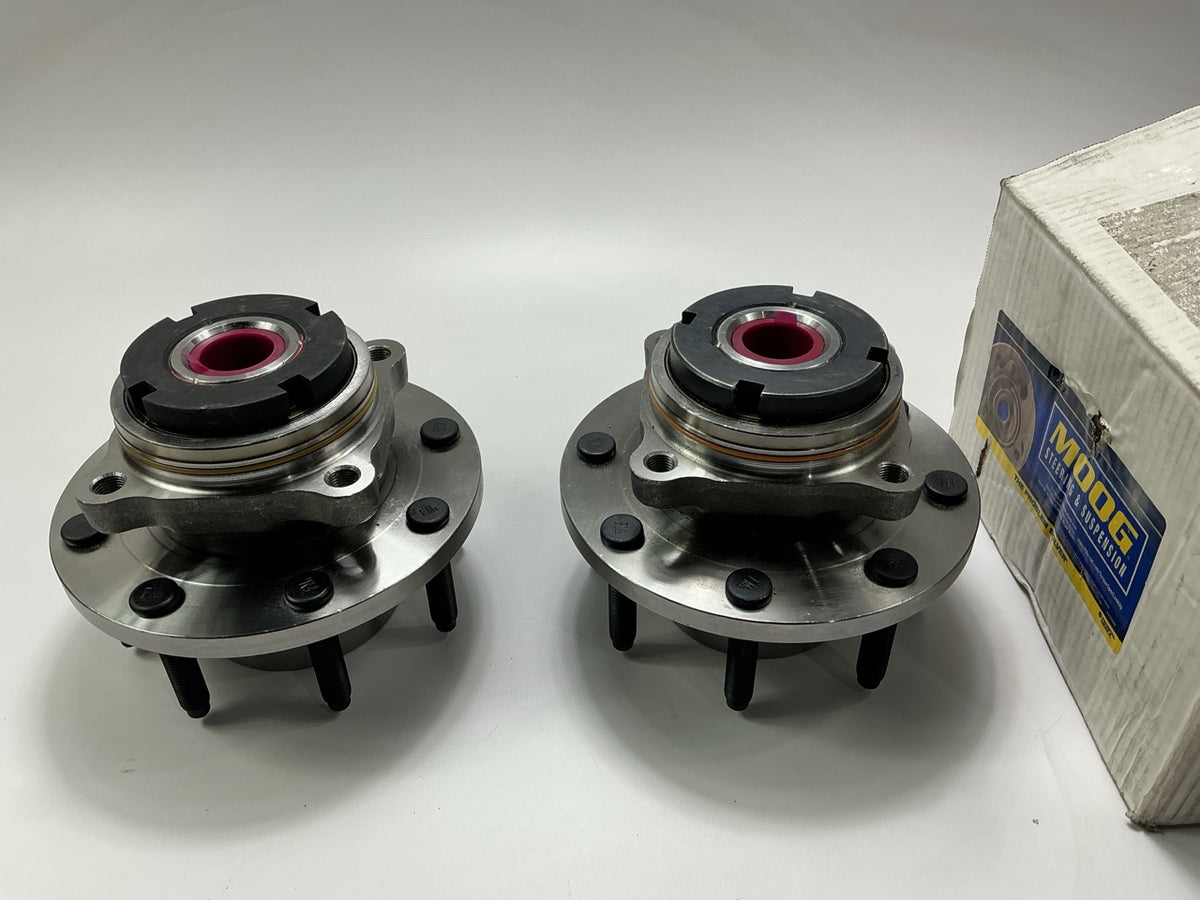 (2) Moog 515021 Front Wheel Bearing And Hub 99-01 F-250 SD, 99-04 F-350 SD