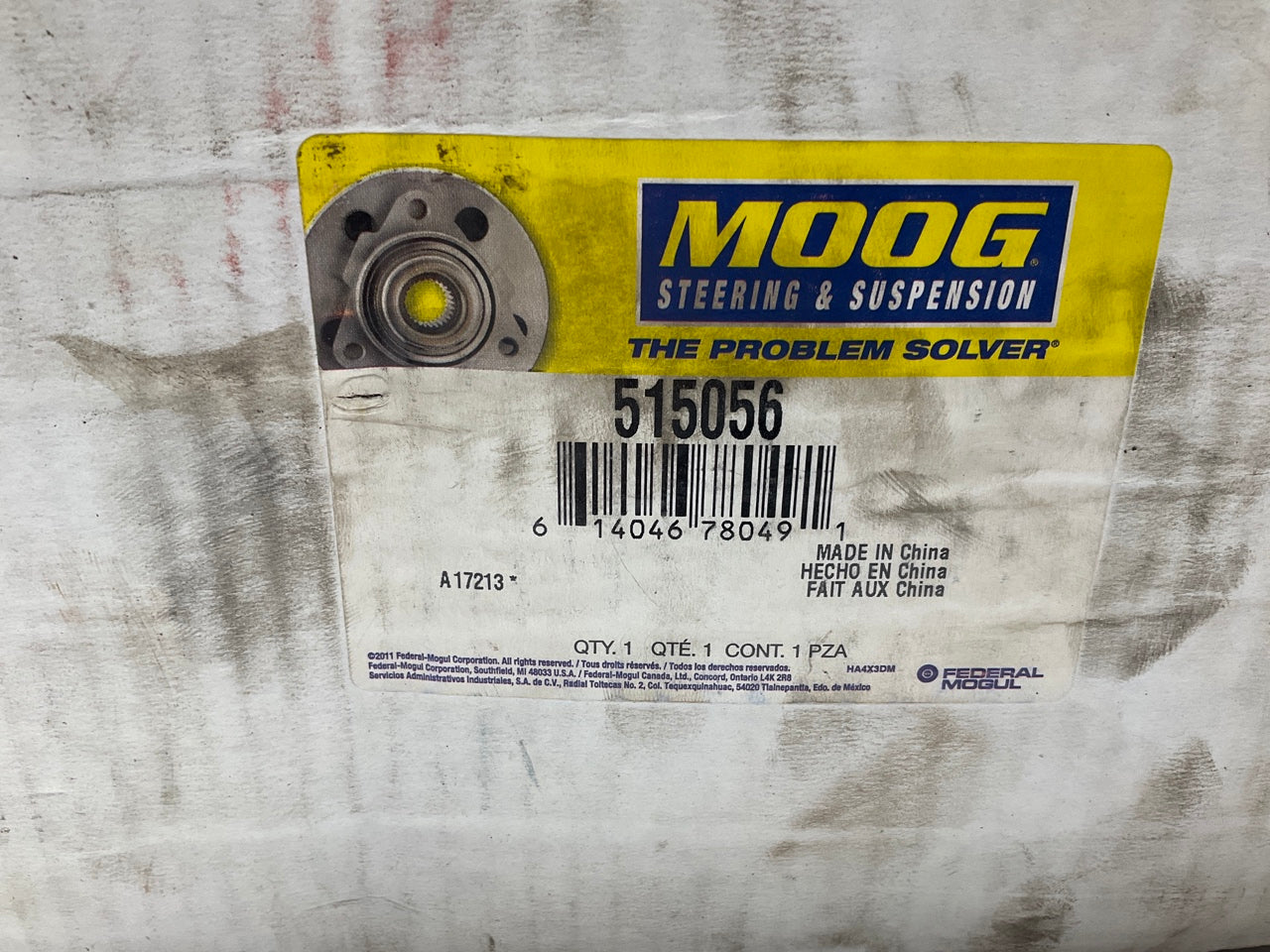 LIGHTLY USED, Comes As Shown - Moog 515056 Front Wheel Hub Bearing, 8-LUG