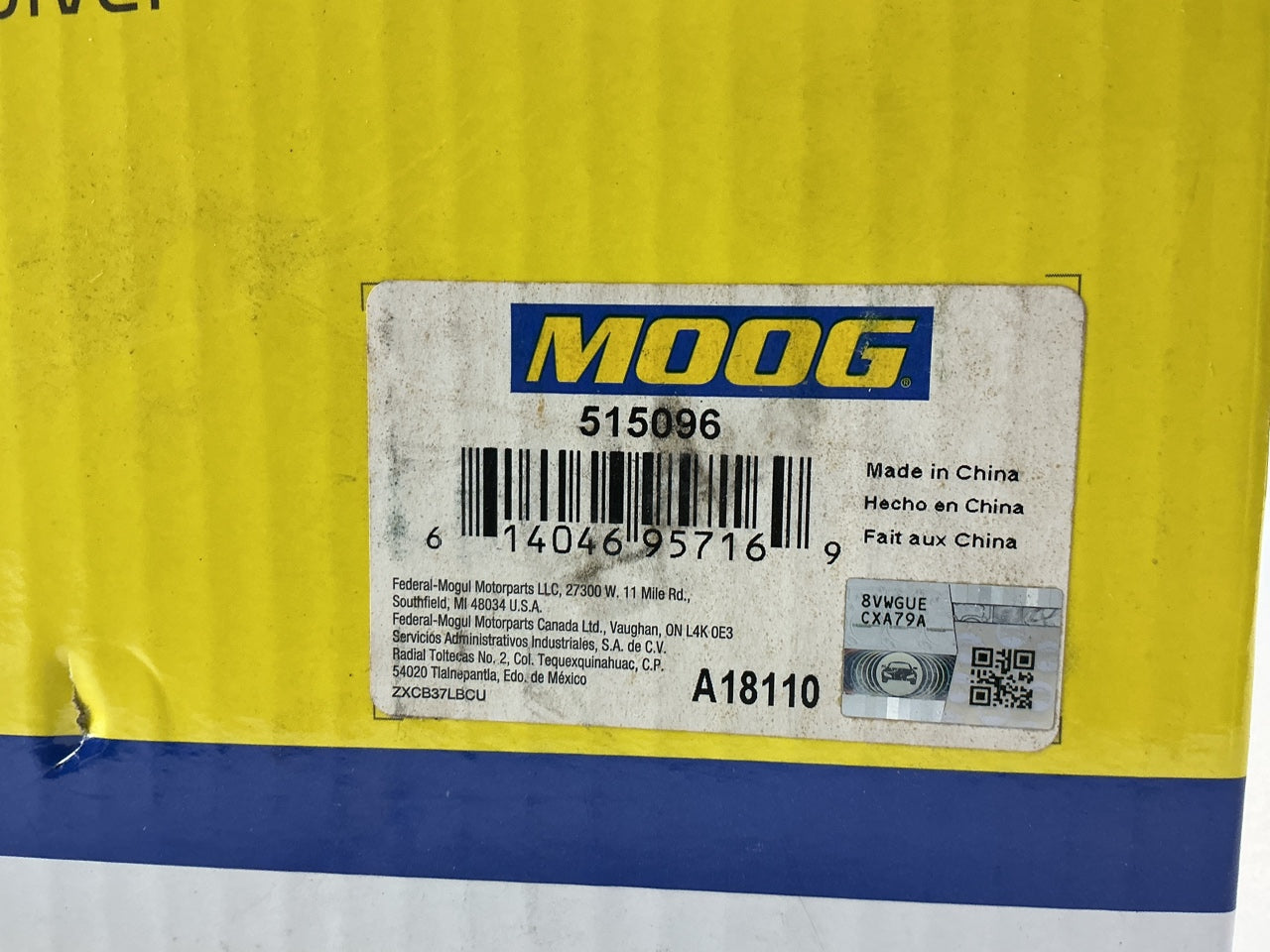 Moog 515096 Wheel Bearing And Hub Assembly, Front