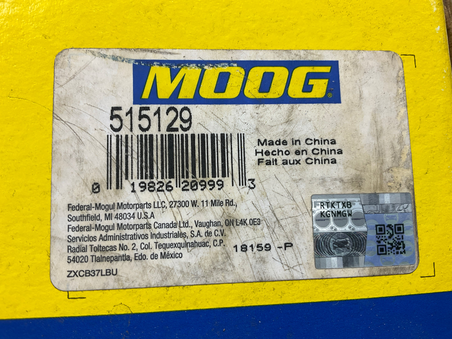 Moog 515129 Front Wheel Bearing And Hub 2009-2011 Ranger 2003-2010 B4000