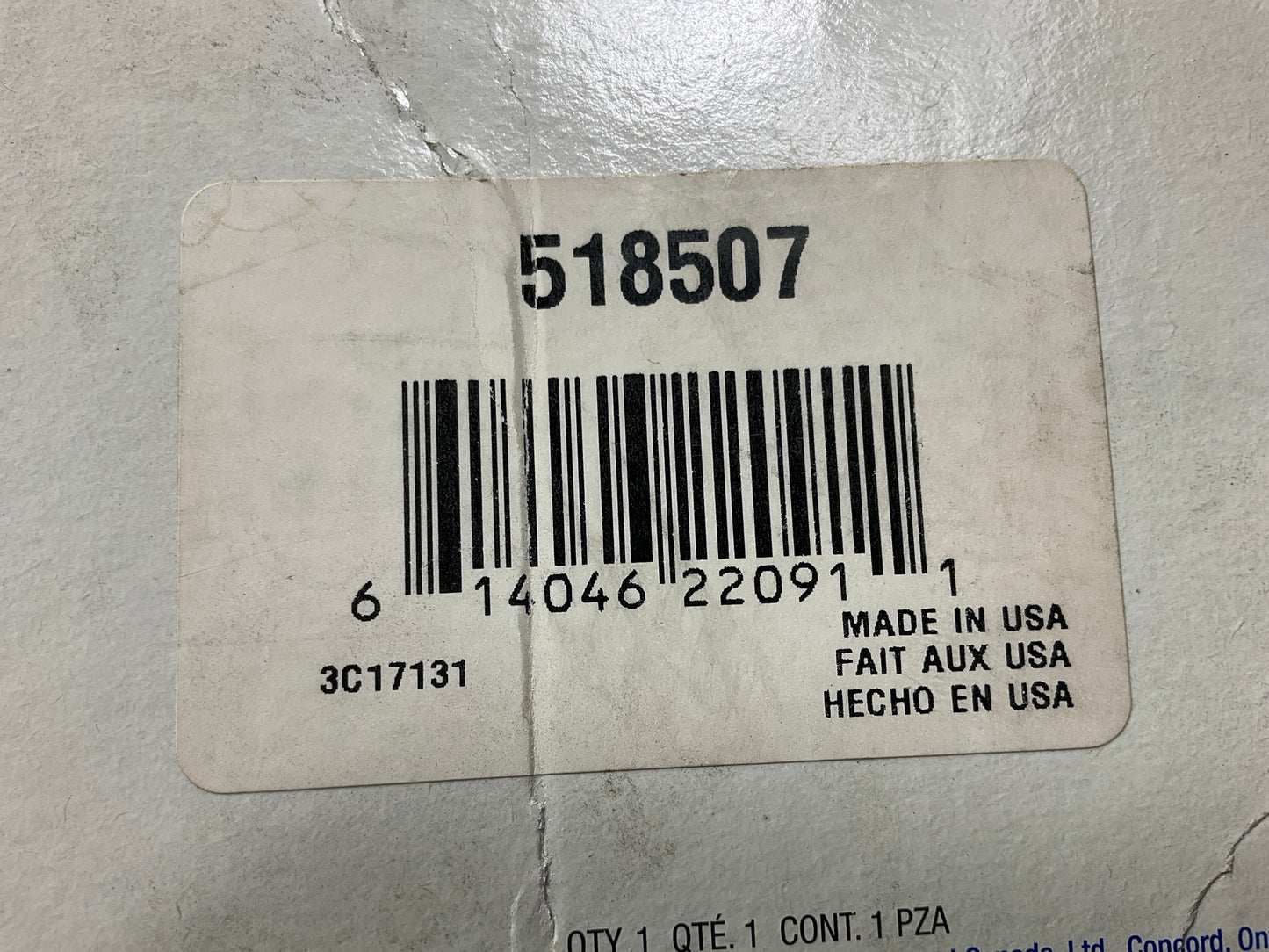 Moog 518507 Front Wheel Hub