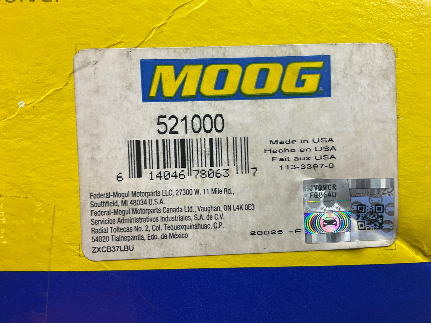 Moog 521000 Rear Wheel Hub & Bearing Repair Kit