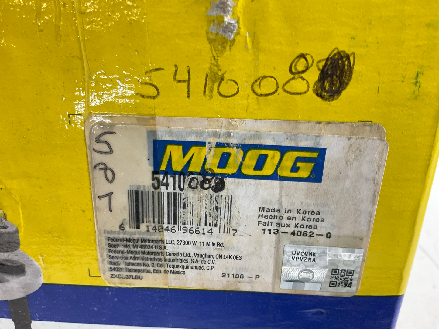 Moog 541008 Rear Wheel Bearing And Hub 2007-2011 Expedition, Navigator