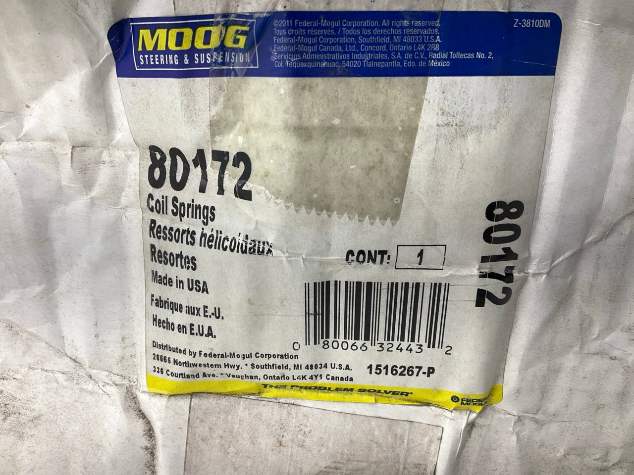 Moog 80172 Front Coil Springs For 2001-2004 Ford Focus