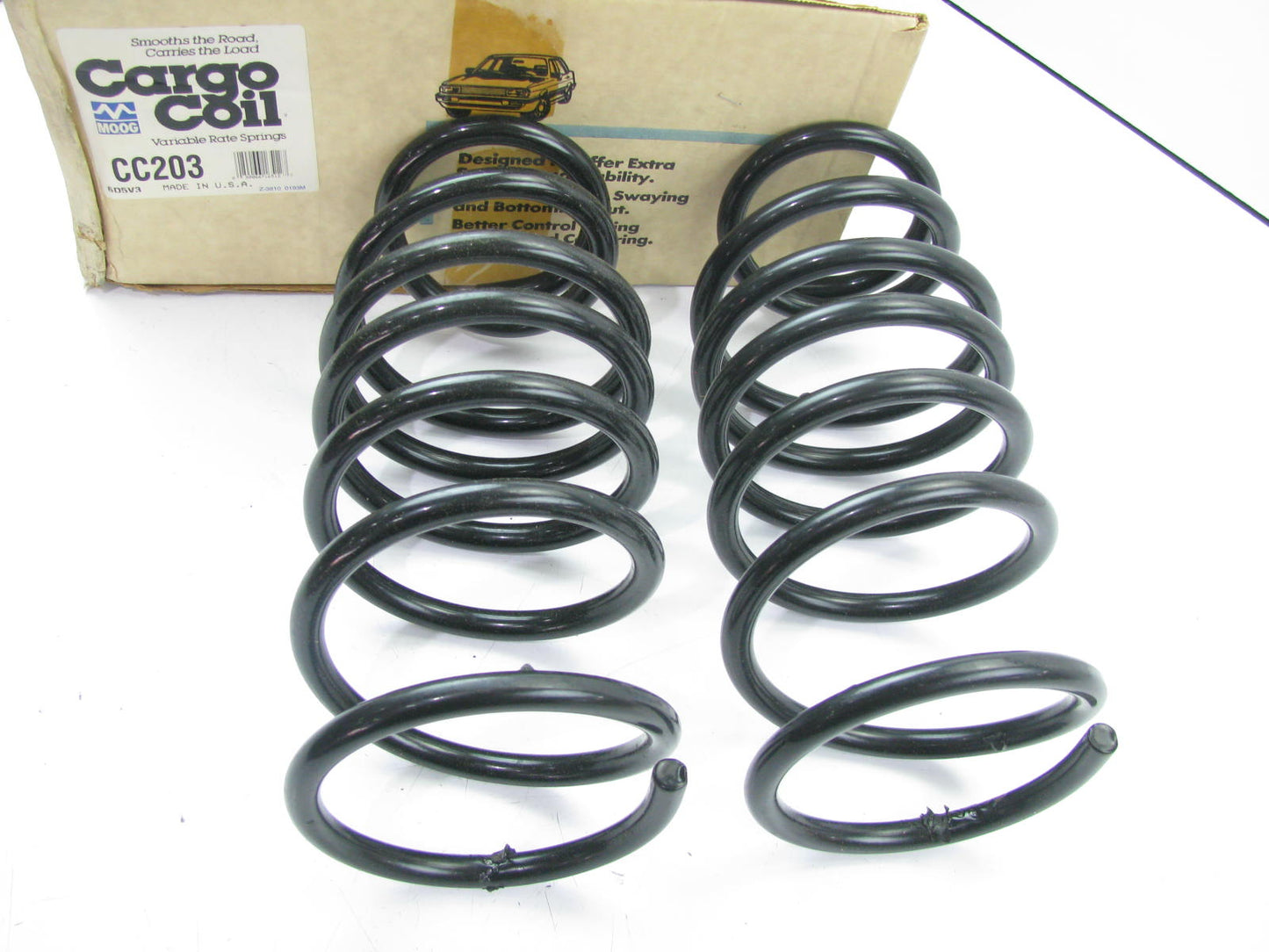 Moog CC203 Rear Variable Rate Suspension Coil Springs For 1982-1985 Honda Accord