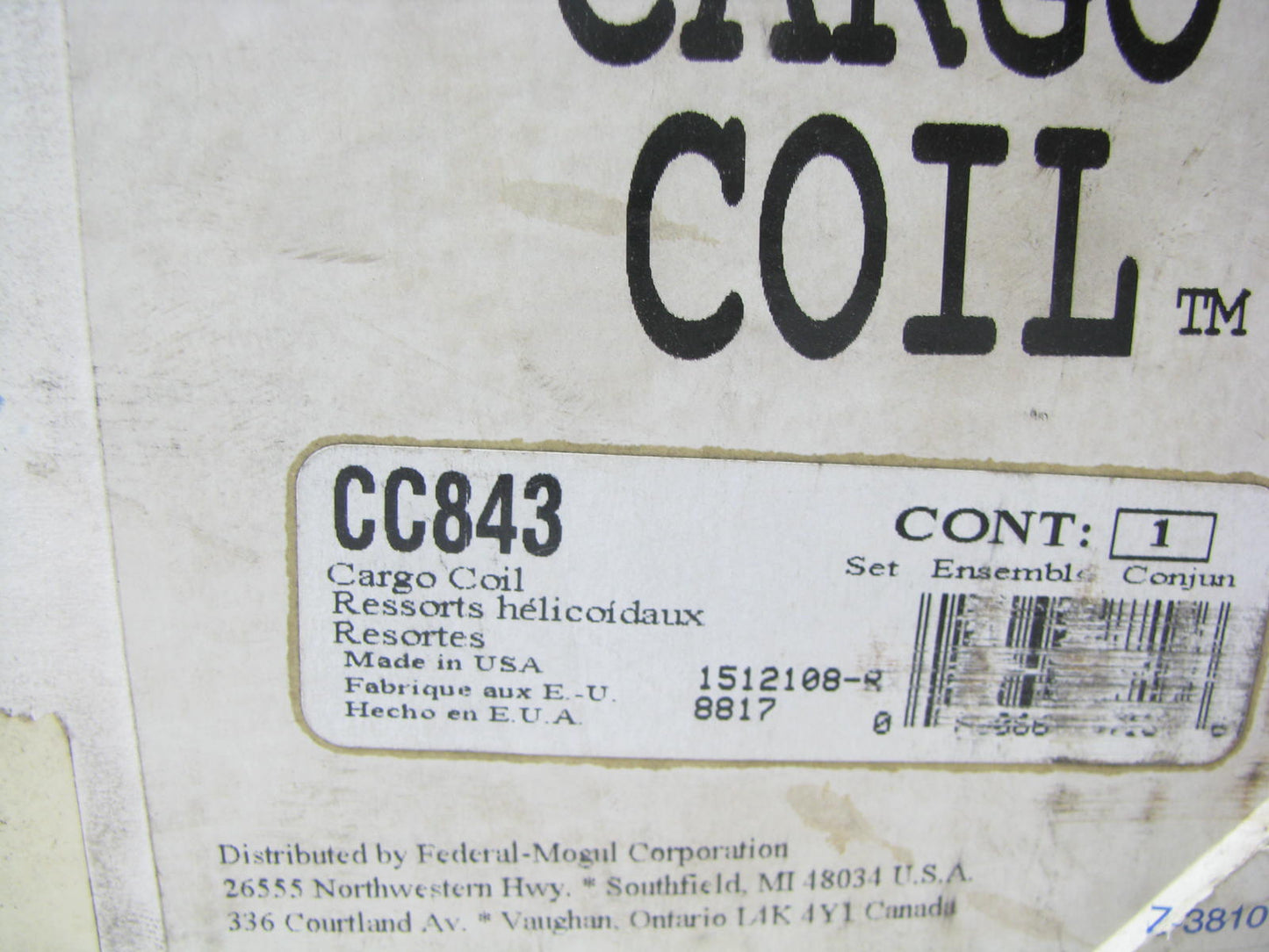 Moog CC843 Rear Variable Rate Suspension Coil Springs 1991-1994 Ford Mustang