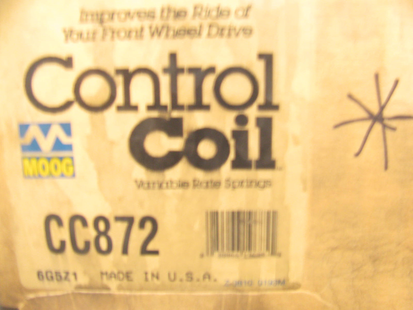 Moog CC872 Variable Rate Suspension Coil Springs - Front