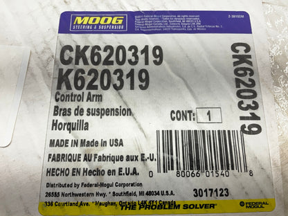 Moog CK620319 Front Left Lower Suspension Control Arm And Ball Joint Assembly
