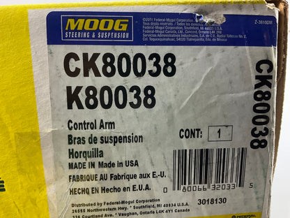MISSING ONE NUT - Moog CK80038 Front Right Upper Control Arm With Ball Joint