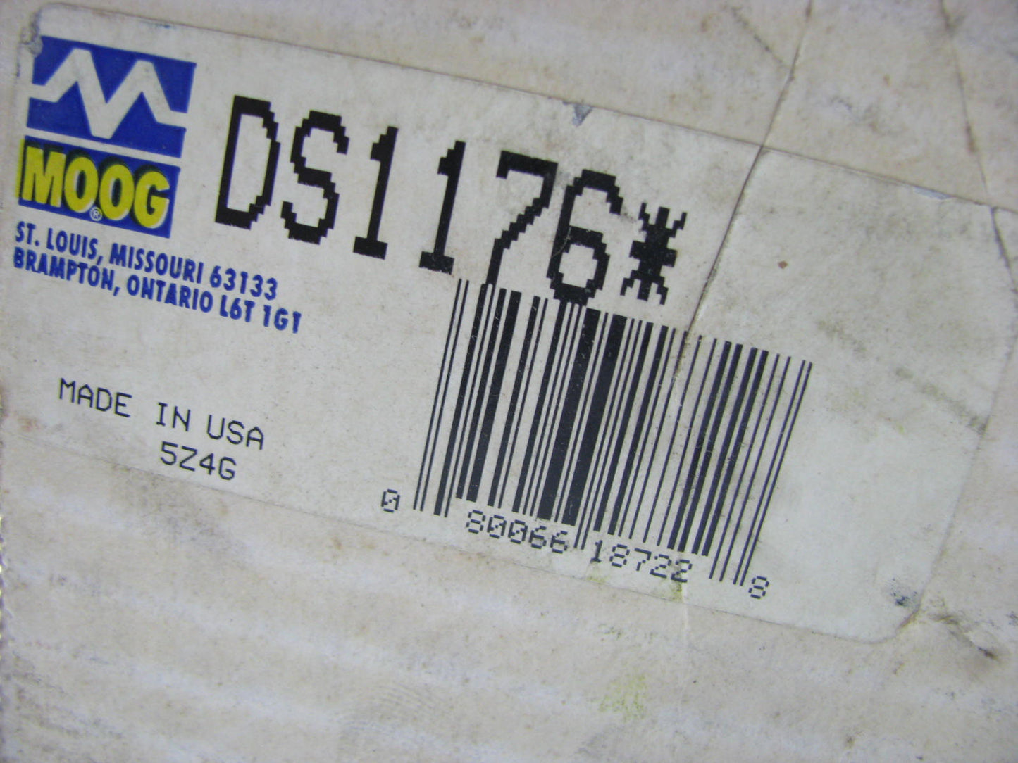 Moog DS1176 Front Inner Right Steering Tie Rod End - 1997 Mazda B2300 4WD ONLY