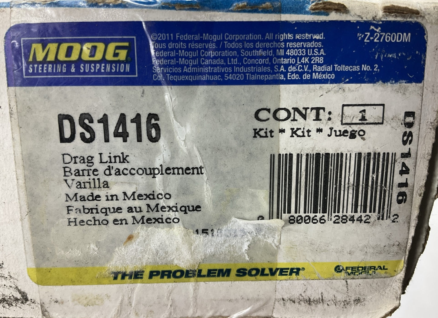 Moog DS1416 Rear Suspension Track Bar