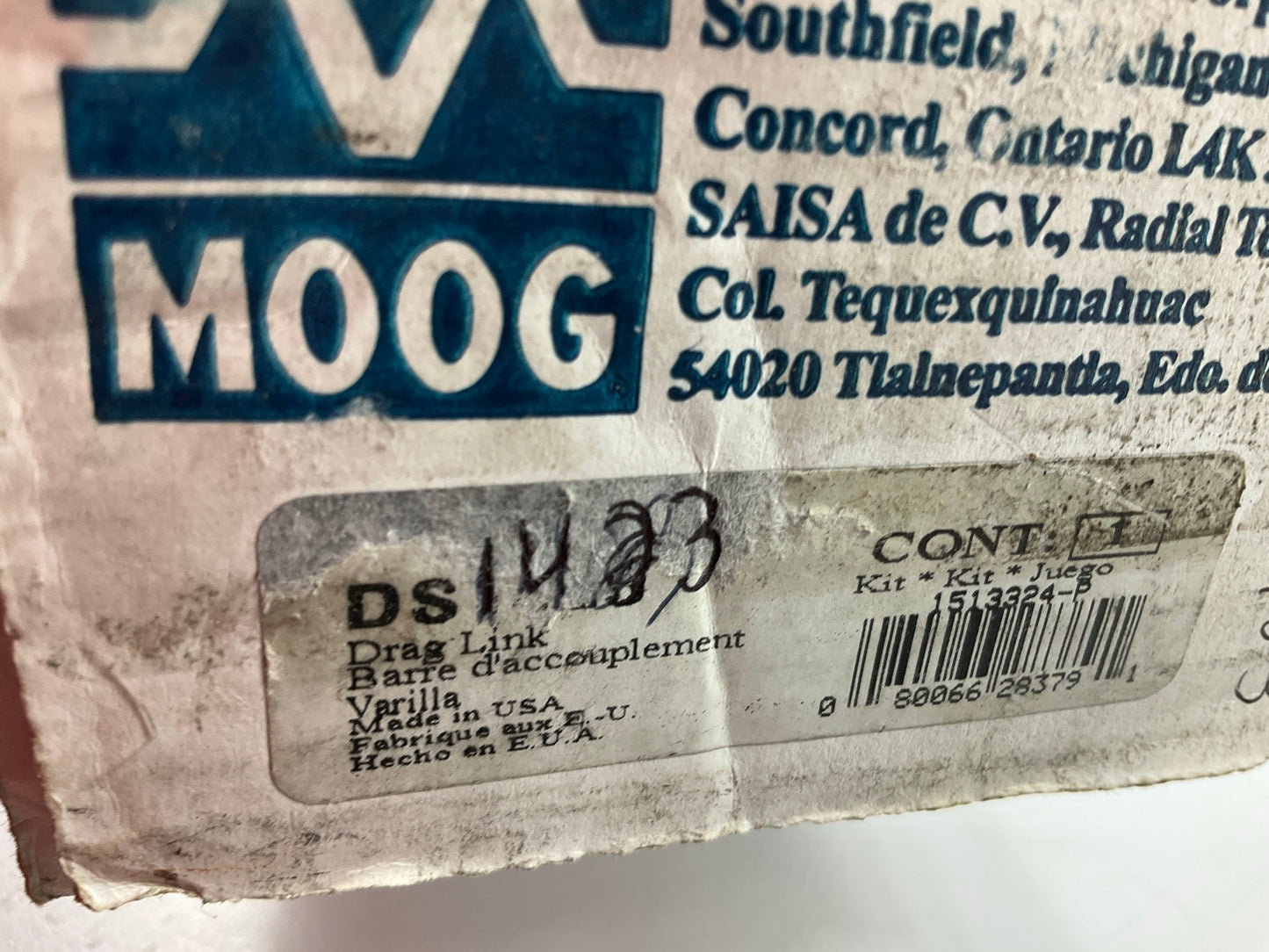 Moog DS1423 Suspension Track Bar