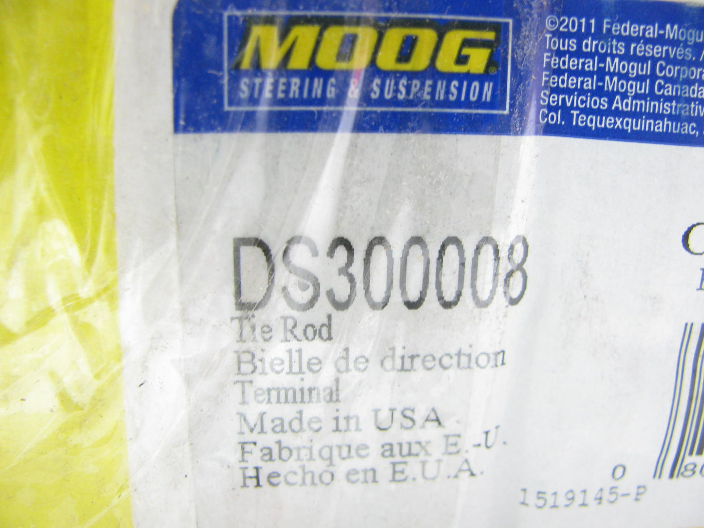 Moog DS300008 Steering Tie Rod End - Front Right Outer